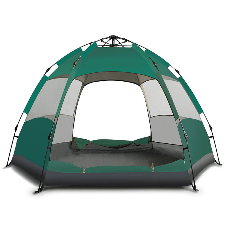 Full-automatic Quick-opening Tent For Outdoor Rain-proof Hexagonal Tourism Camping - EDC Italia