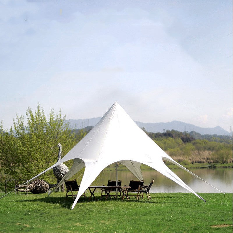Hexagonal Single Star Canopy Camping Camp Tent - EDC Italia