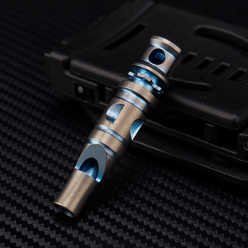 Titanium Alloy High Pitched Survival Whistle Decibel Explosion Anti Wolf