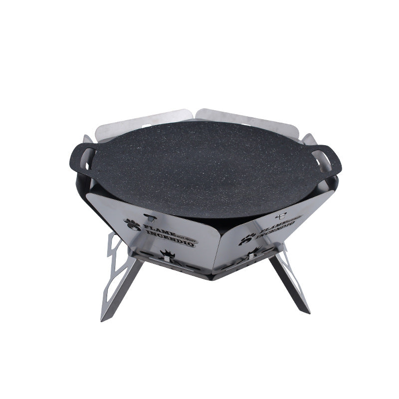 Portable Kebabs Outdoor Camping Charcoal Barbecue Grill - EDC Italia