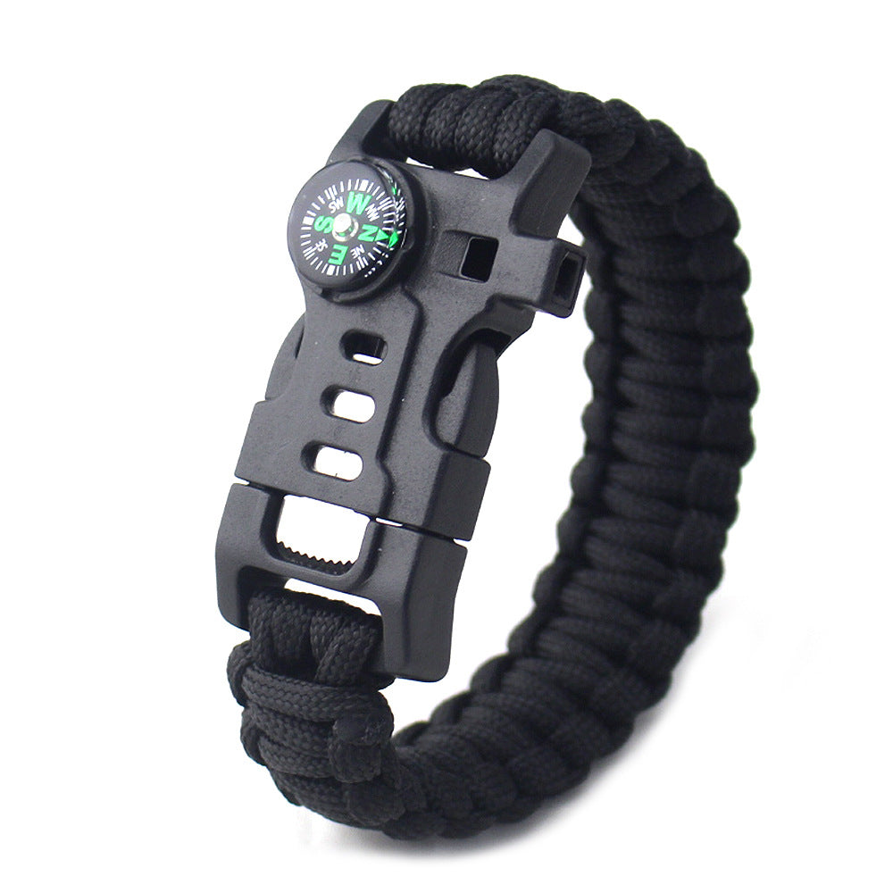Outdoor Travel Equipment European And American Hot Sale Bracelet Round Handmade Parachute Cord Woven Survival Supplies Bracelet