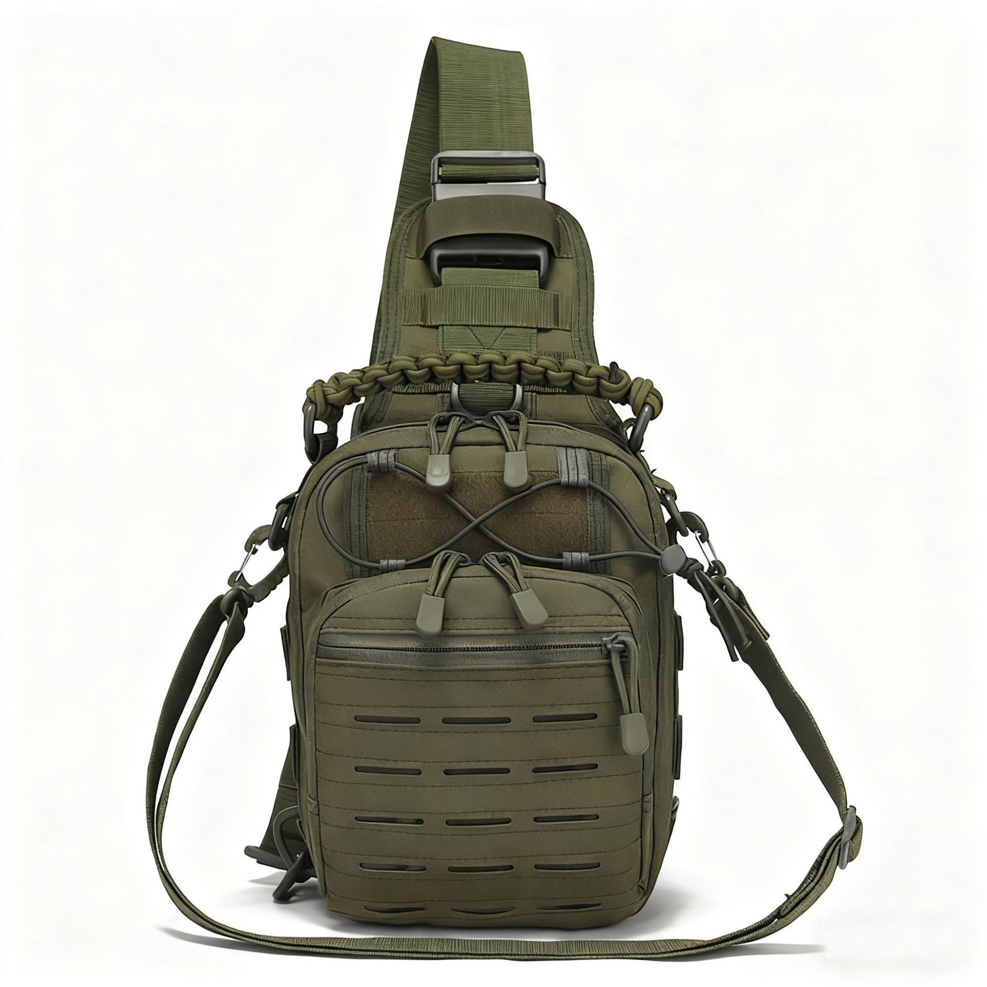 Camouflage Tactical Laser Chest Pack Portable Outdoor Cycling Bag