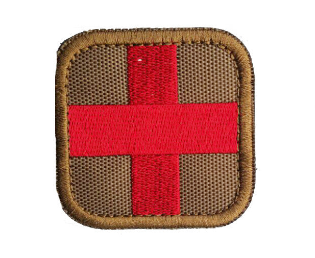 Cross Tactical Medical Badge Emergency Rescue Backpack Chapter Embroidery Velcro Label