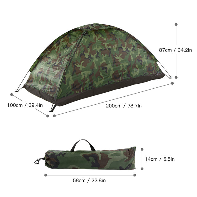 Outdoor Portable Single Layer Camping Tent - EDC Italia