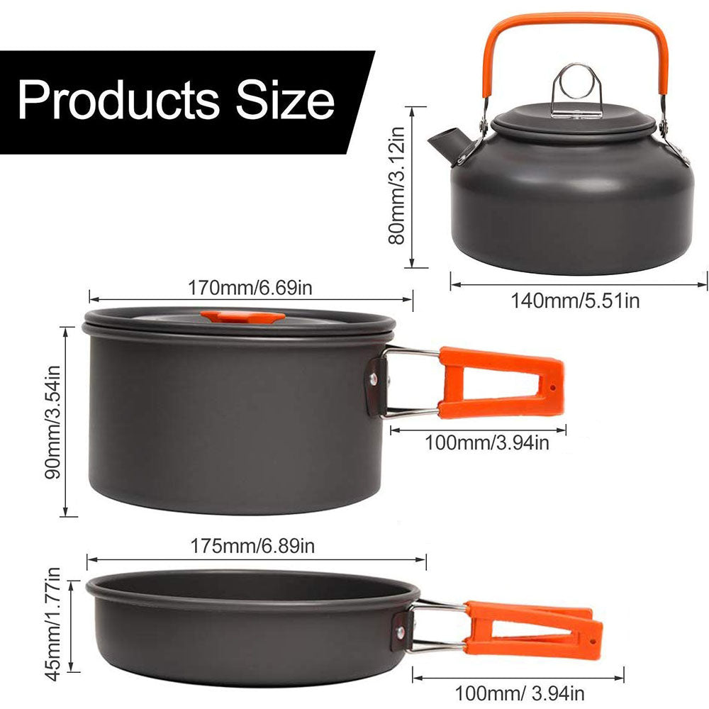Travel Picnic Tableware Folding Camping Set - EDC Italia
