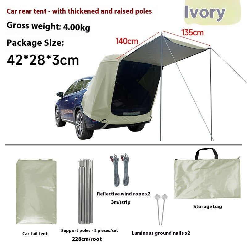 Outdoor Camping Roof Extension Sun-proof Rainproof Rear Tent - EDC Italia