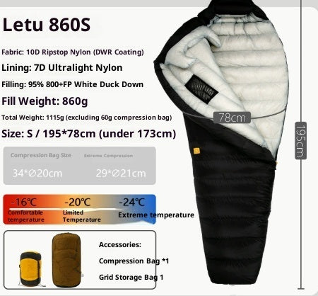 Outdoor Camping Ultra Light Down Sleeping Bag - EDC Italia
