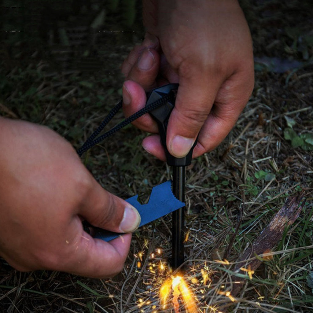 Outdoor Camping Stainless Steel Multifunctional Flint - EDC Italia