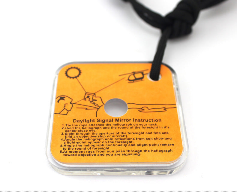 Outdoor Survival Signal Mirror No Signal Long-distance SOS Reflector