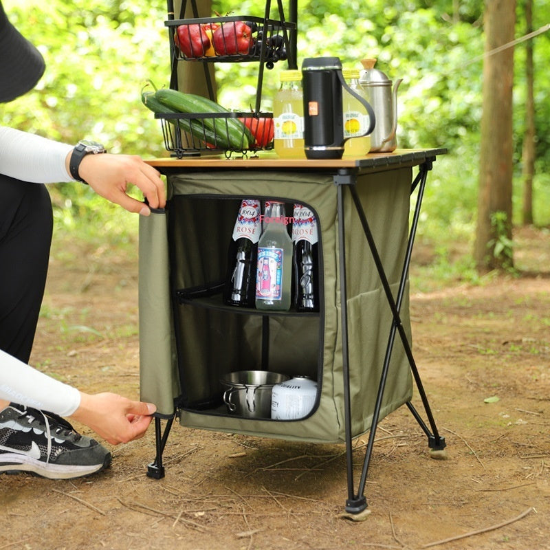 Outdoor Camping Folding Storage Cabinet Table - EDC Italia