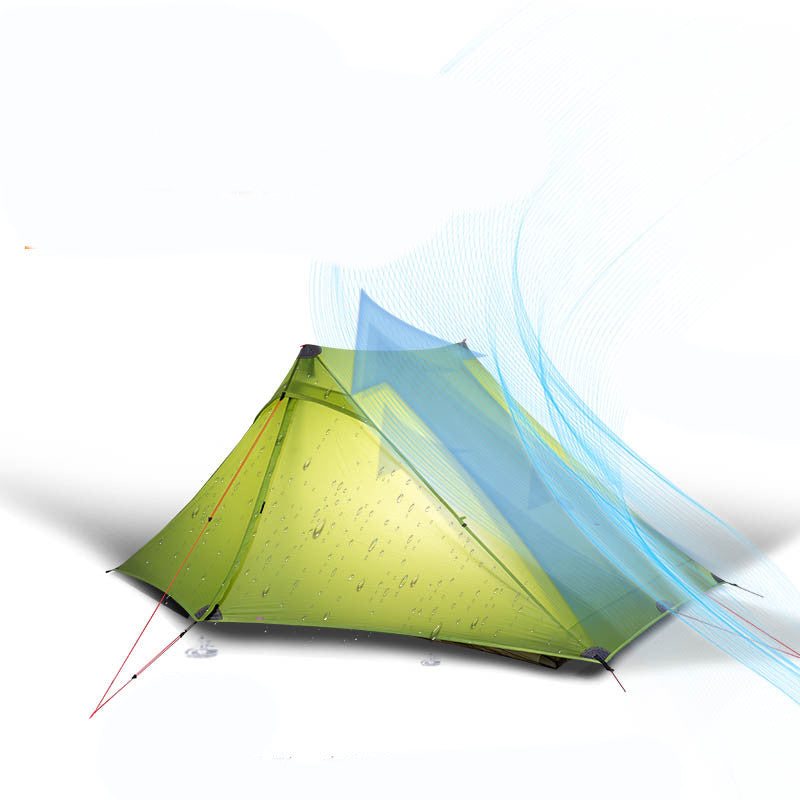 Outdoor Hiking Professional Poleless Tent Ultra-light 20D Double-sided Silicon Coated - EDC Italia