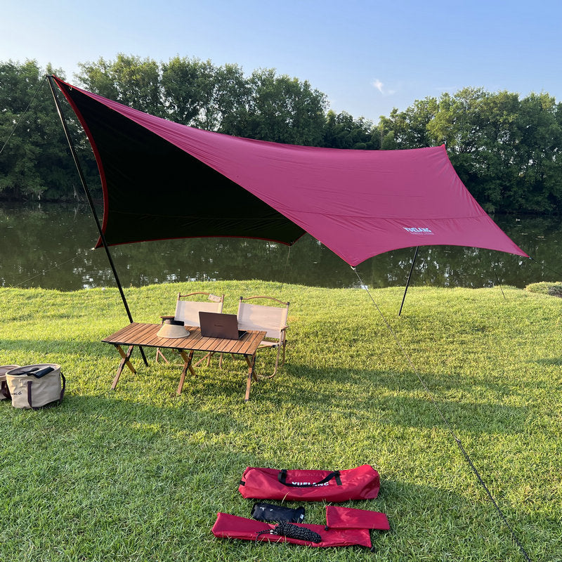 Camping Tent Outdoor Portable Black Glue - EDC Italia