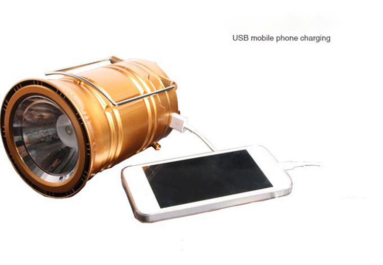 new solar charging type multifunctional telescopic camping lantern lantern outdoor camping tent lamp - EDC Italia