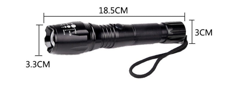LED aluminum alloy Q5 glare flashlight