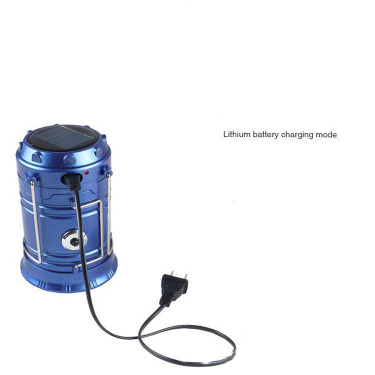 new solar charging type multifunctional telescopic camping lantern lantern outdoor camping tent lamp - EDC Italia