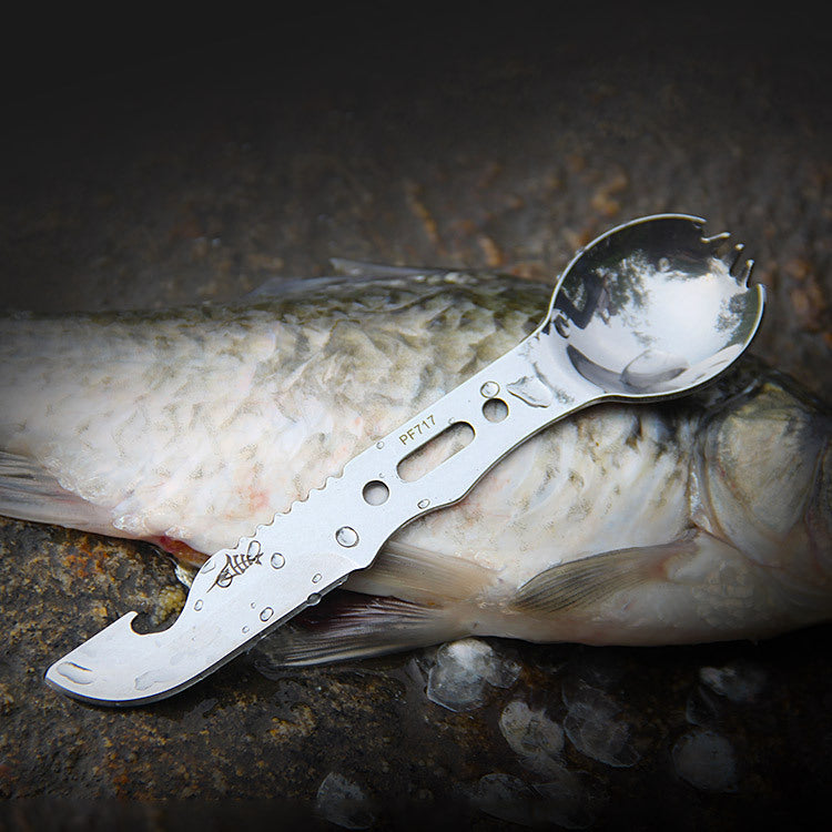 Bottle opener camping survival knife whistle portable creative knife