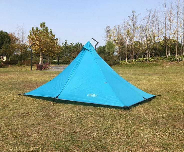 Portable camping pyramid tent single outdoor equipment camping supplies - EDC Italia