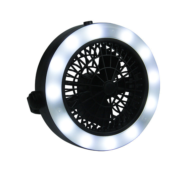 Multi-function Waterproof Fan Rechargeable Portable Camping Tent Light Outdoor Lamp Fishing Cooling Fan Lamp Camping Light - EDC Italia