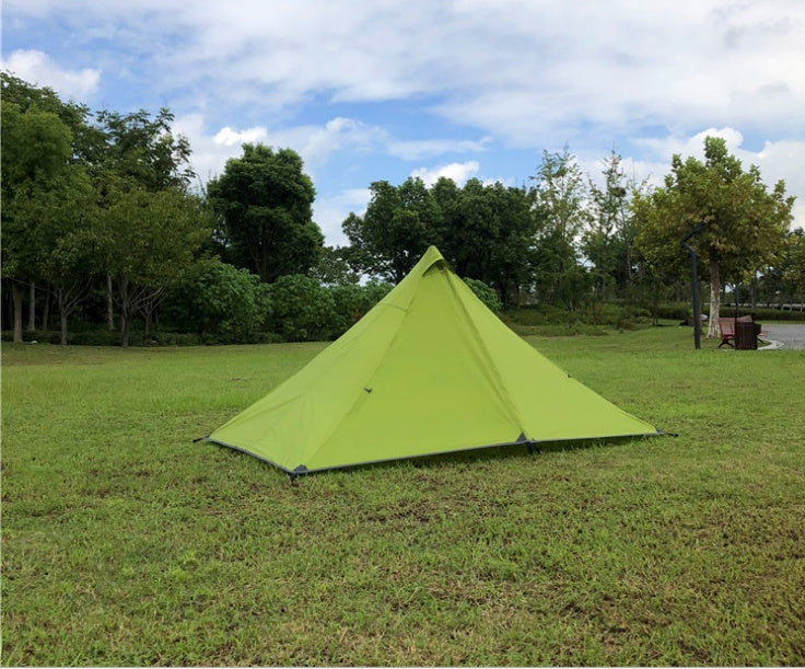 Portable camping pyramid tent single outdoor equipment camping supplies - EDC Italia
