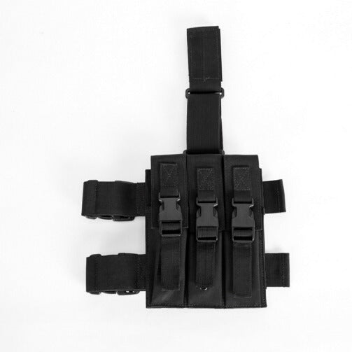 Outdoor Multi-Functional Leg Magazine Pouch With Three Compartments