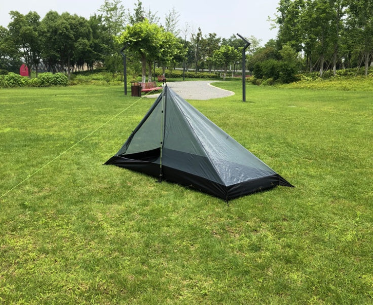 Portable camping pyramid tent single outdoor equipment camping supplies - EDC Italia