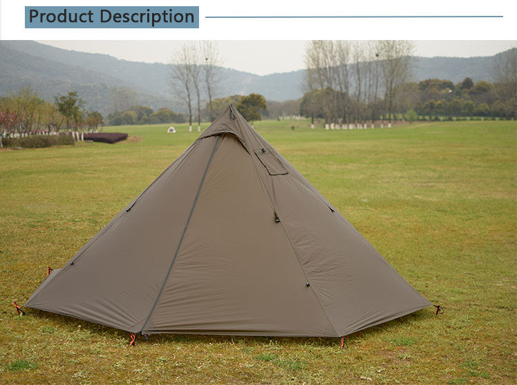 Pyramid outdoor camping tent for 4 people - EDC Italia
