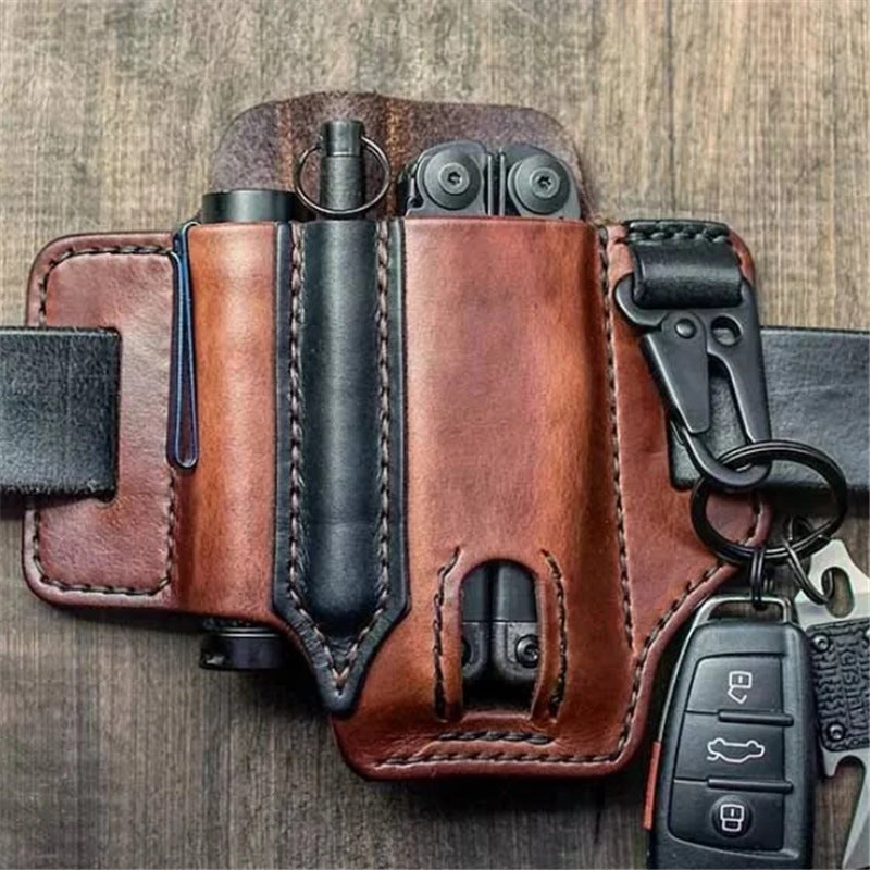 Leather Eagle Beak Buckle EDC Tactical Multifunctional Belt Cover