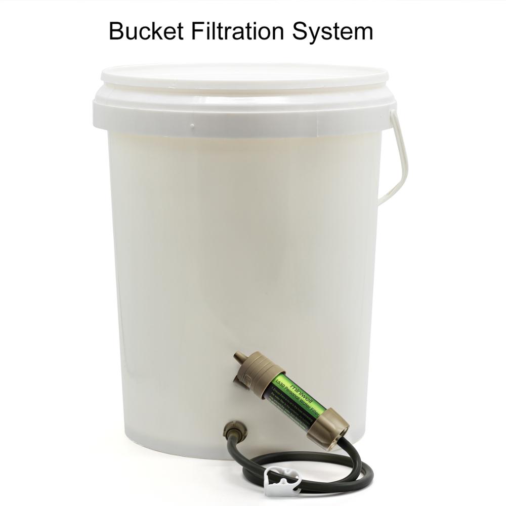 Soldier Outdoor Water Purification Straw Gravity Net Water Bag
