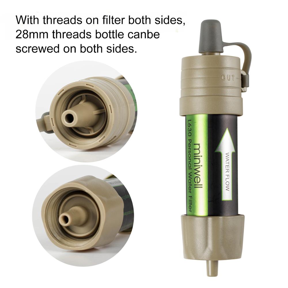 Soldier Outdoor Water Purification Straw Gravity Net Water Bag
