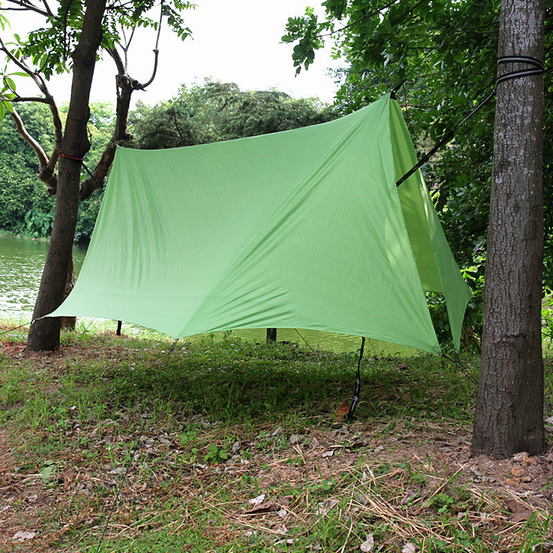 Outdoor Canopy Camping Poleless Tent Hammock Awning Camping Mat Shelter Sunshade Protection - EDC Italia