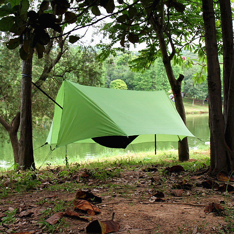 Outdoor Canopy Camping Poleless Tent Hammock Awning Camping Mat Shelter Sunshade Protection - EDC Italia