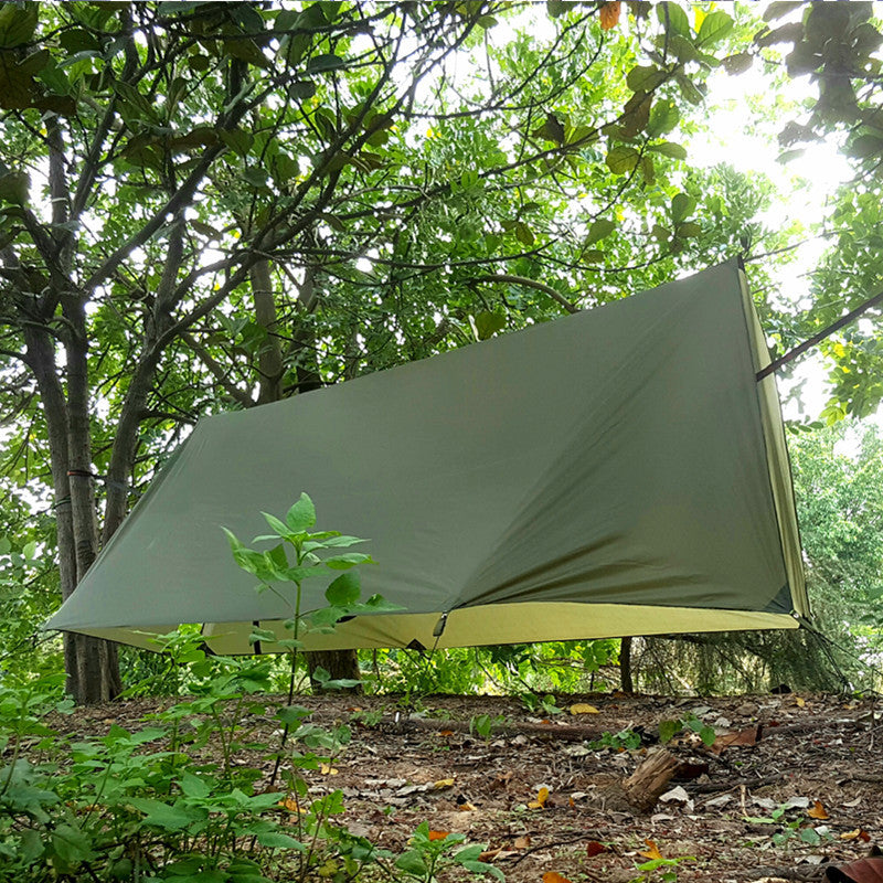Outdoor Canopy Camping Poleless Tent Hammock Awning Camping Mat Shelter Sunshade Protection - EDC Italia