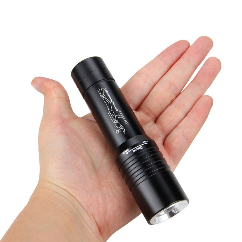 Rotating Zoom Flashlight Underwater Light
