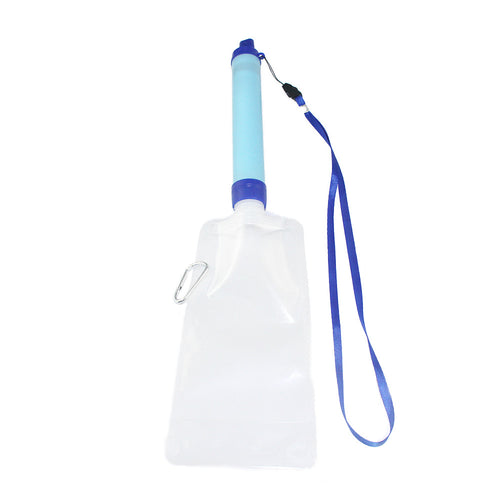 Amazon Hot Outdoor Adventure Mountain Survival Multi-Functional Water Purifier Portable Elongated Suction Pipe