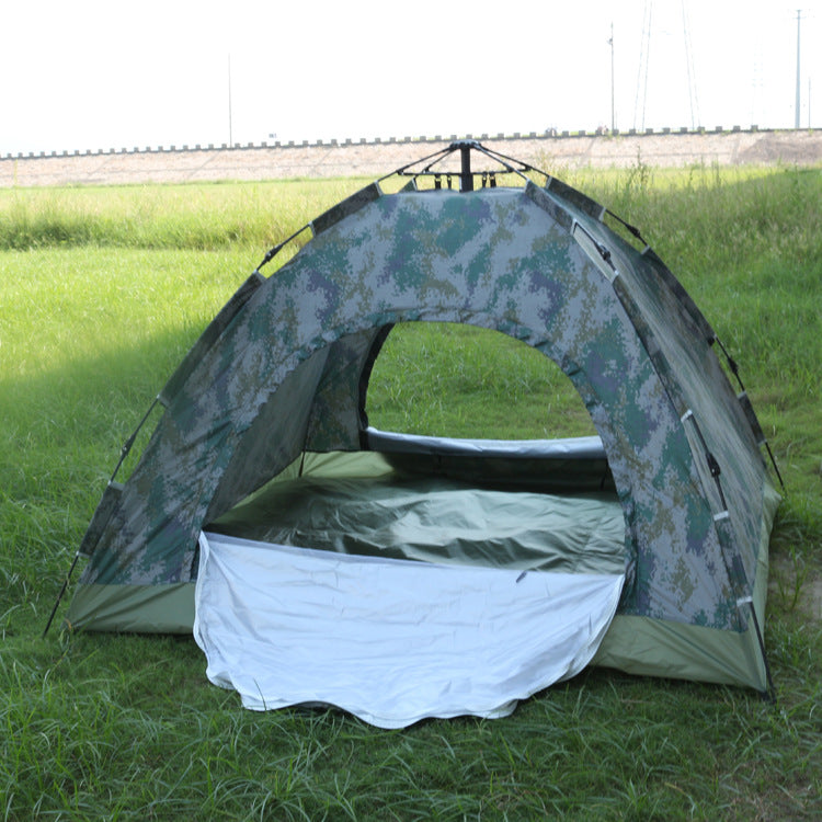 Outdoor Travel Tent 3-4 People Camouflage Mountaineering Tent Beach Camping Tent - EDC Italia