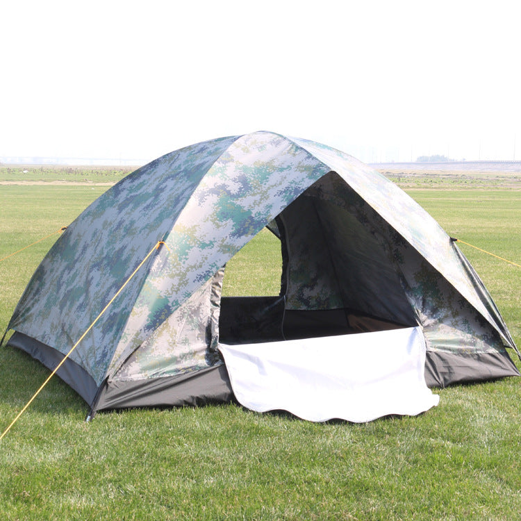 Outdoor Travel Tent 3-4 People Camouflage Mountaineering Tent Beach Camping Tent - EDC Italia