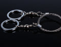 Portable Survival Wire Saw Wire Saw 4 Strands Of Steel Wire 360 Degree Rotation
