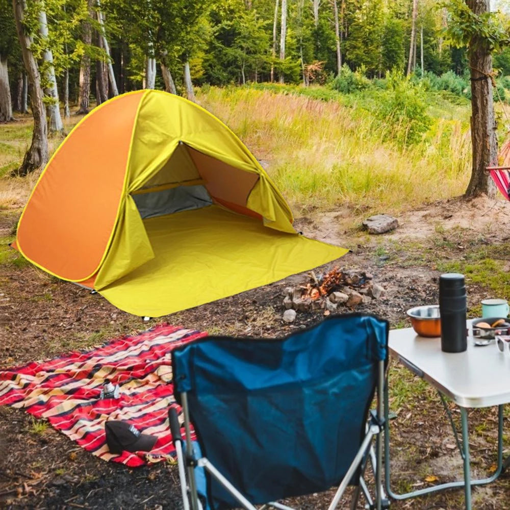 Sunscreen Shelter Tent Anti-UV Pop Up Beach Canopy Outdoor Camping Hiking Tent Travelling Easy Carrying Portable Parts - EDC Italia