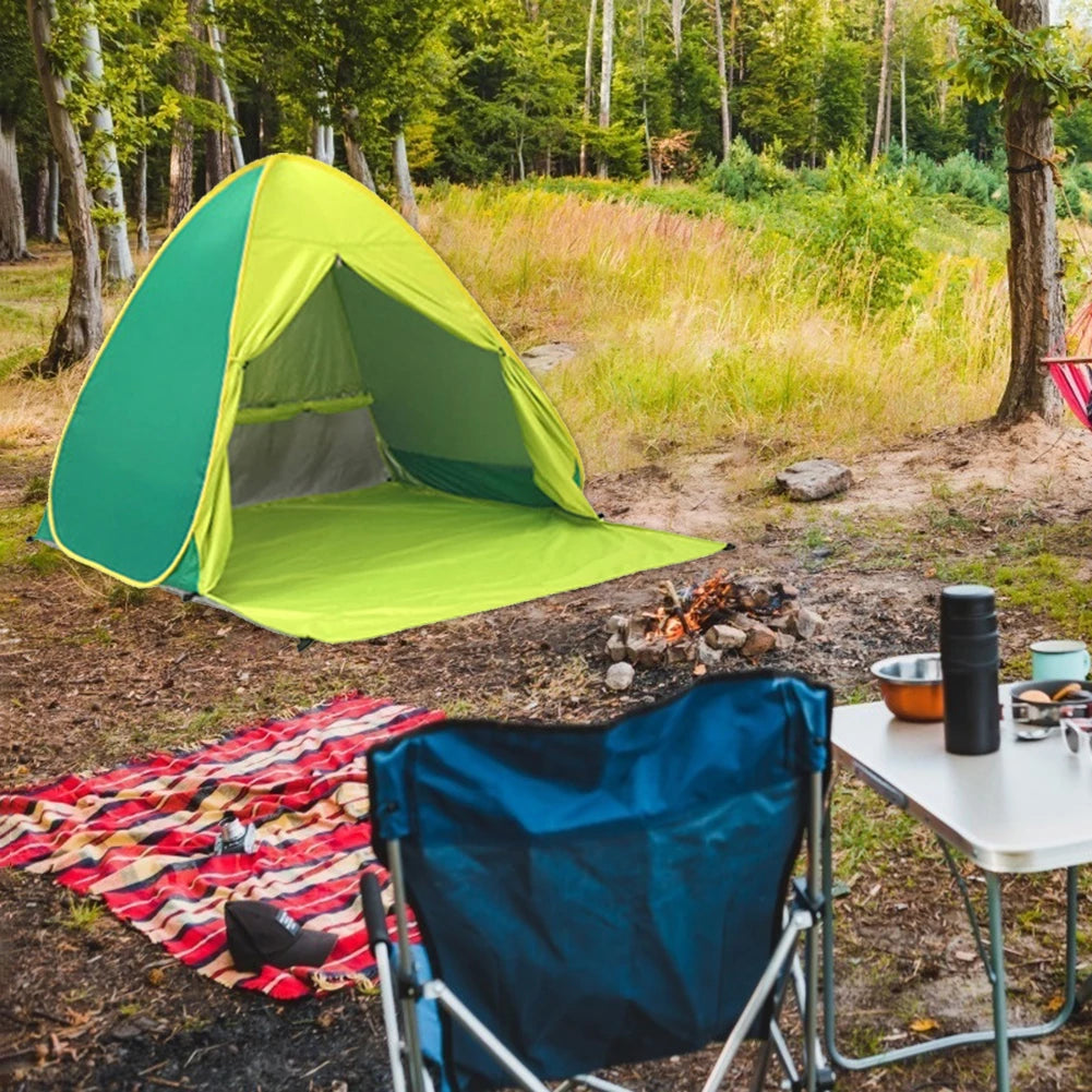 Sunscreen Shelter Tent Anti-UV Pop Up Beach Canopy Outdoor Camping Hiking Tent Travelling Easy Carrying Portable Parts - EDC Italia