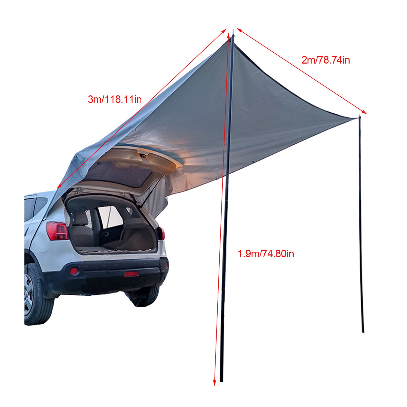 Car Tail Car Side Trunk Canopy Camping Camping Tent - EDC Italia