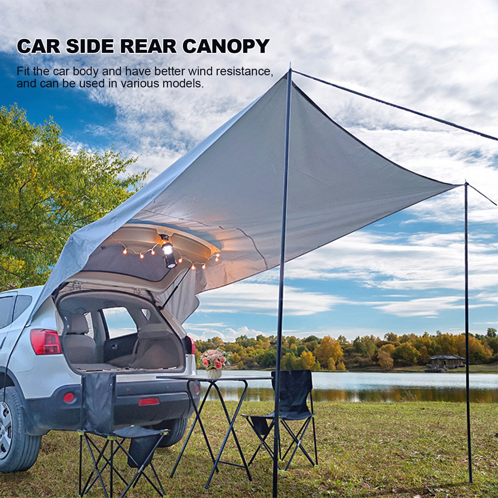 Car Tail Car Side Trunk Canopy Camping Camping Tent - EDC Italia