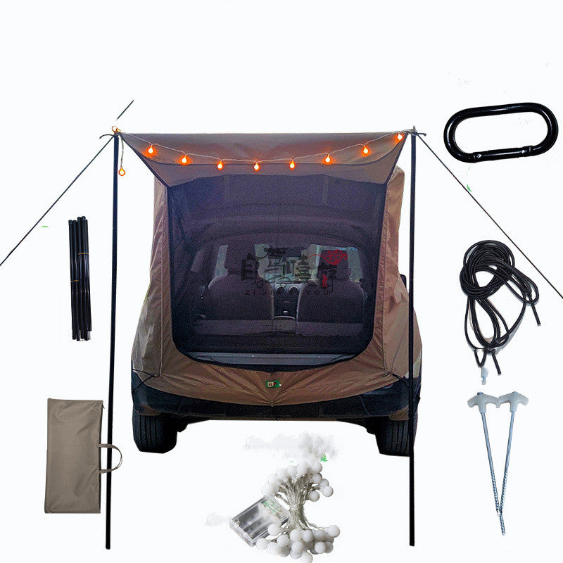 Car Trunk Extension Tent At The Rear Of The Car - EDC Italia