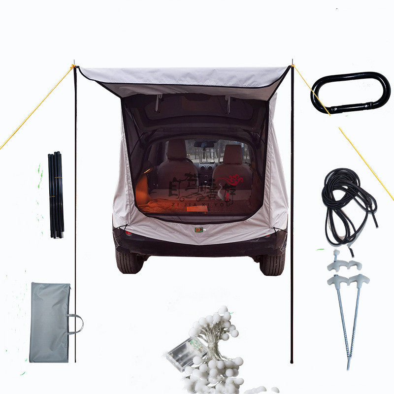 Car Trunk Extension Tent At The Rear Of The Car - EDC Italia