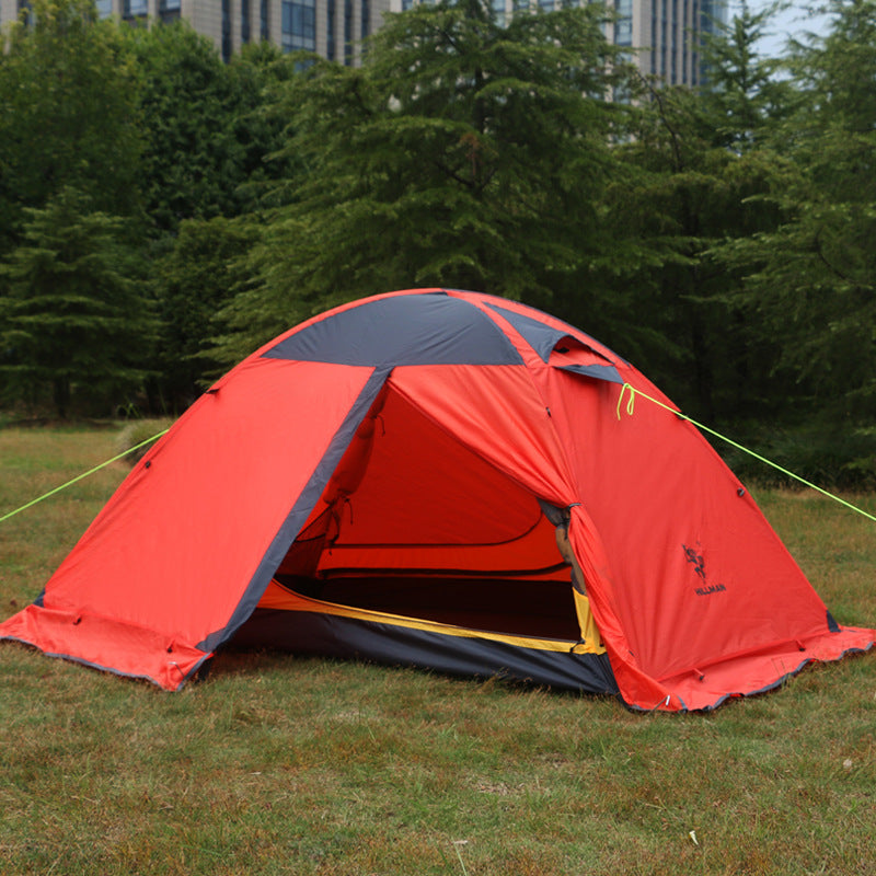 Outdoor Camping Camping Double-layer Aluminum Pole Tent - EDC Italia
