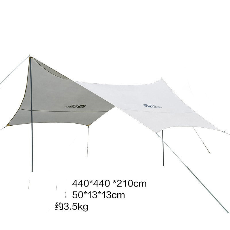 MU Gaodi Canopy Tent Portable Outdoor Portable Junting Ultra-light Awning Camping Camping Rainproof Sun Protection Equipment - EDC Italia