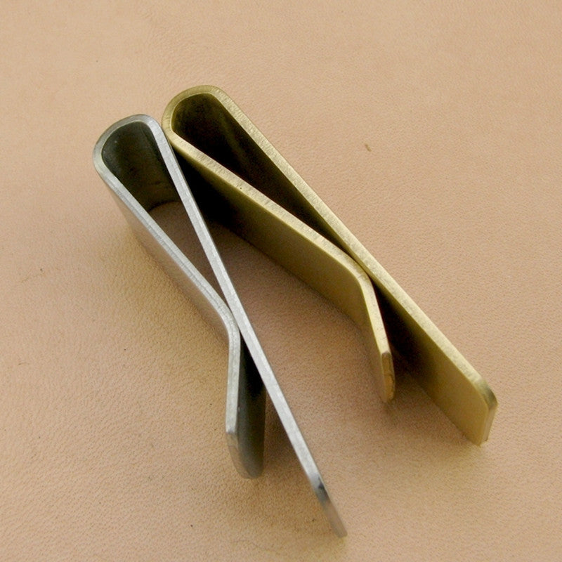 Stainless Steel Brass Wallet, Metal Money Clip, Men's Bill Clip, EDC Paper Money Change Wallet, Thickened