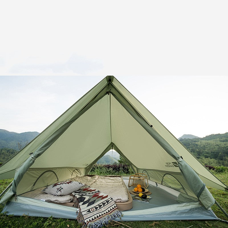 Exquisite Camping Outdoor Family Light Luxury Large Space Camping Cotton Tent - EDC Italia