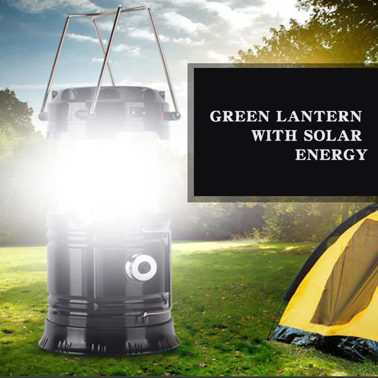 new solar charging type multifunctional telescopic camping lantern lantern outdoor camping tent lamp - EDC Italia