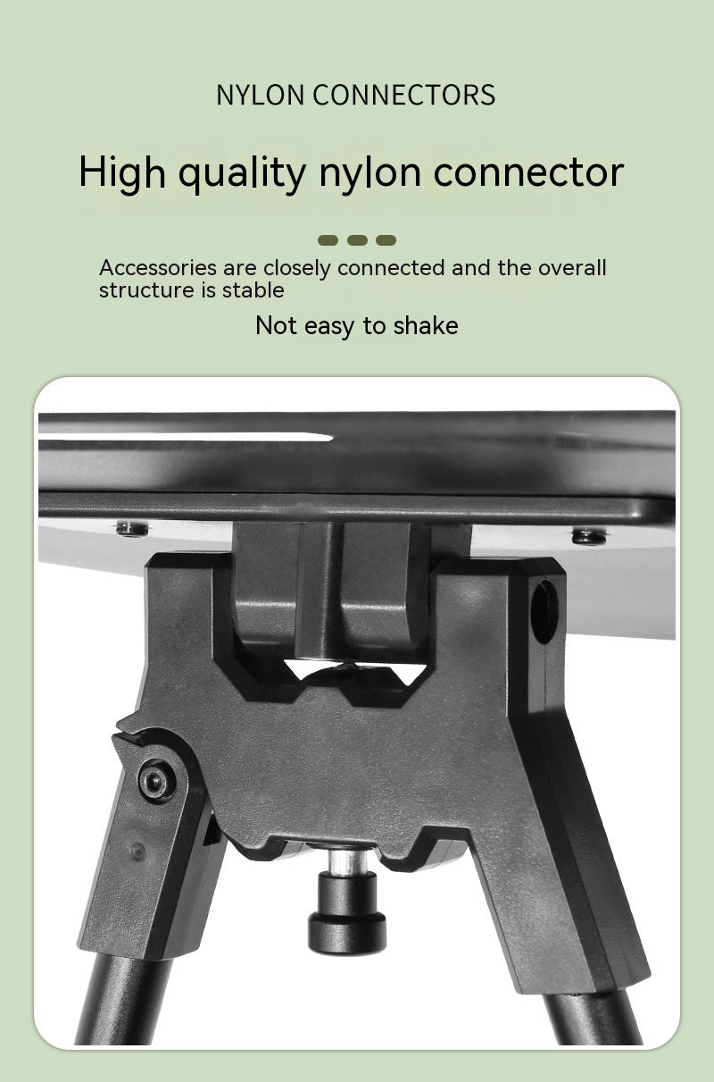 Outdoor Camping Blackened Aluminum Plate Folding Table - EDC Italia