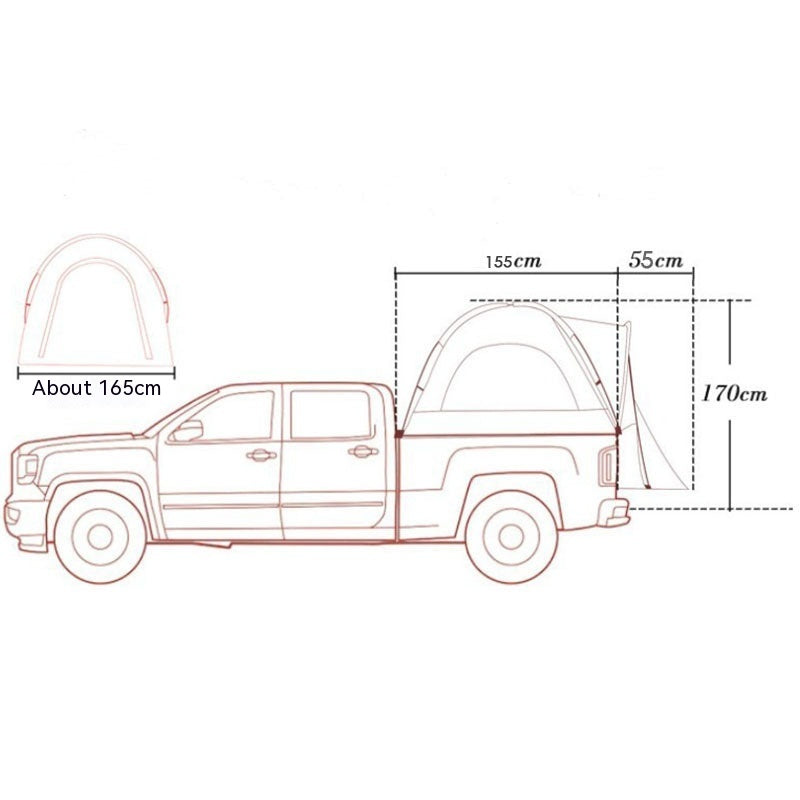 Multi-function Tent For Outdoor Car Rear Box - EDC Italia